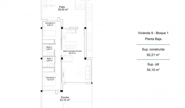 New Build - Apartment - Orihuela Costa - PAU 26