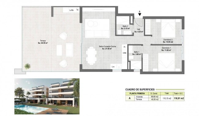 Nybyggnation - Lägenhet - Alhama de Murcia - Condado de Alhama Resort