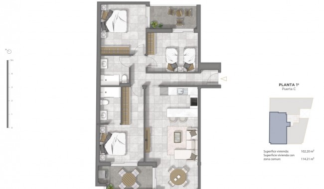 Nybyggnation - Lägenhet - Guardamar - Pueblo