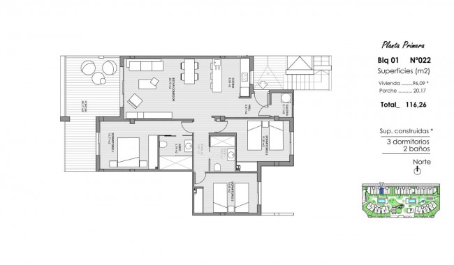 Nowa konstrukcja - Apartament - Guardamar - El Raso