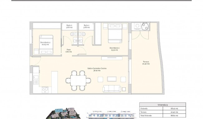 Nueva construcción  - Apartamento - Finestrat - Golf Piug Campana