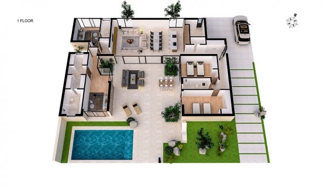 Nueva construcción  - Chalet - Baños y Mendigo - Altaona Golf