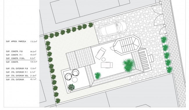 Nybyggnation - Villa - San Fulgencio - El Oasis