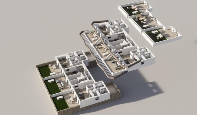 Nybyggnation - Radhus - Finestrat - Balcon de finestrat