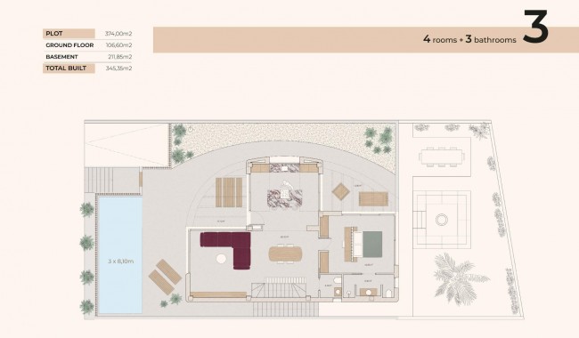 Nybyggnation - Villa - Algorfa - La Finca golf