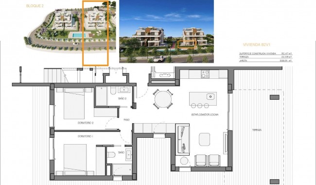 Nybyggnation - Lägenhet - Fuente Alamo - Hacienda del Alamo