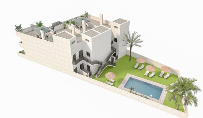 Nybyggnation - Radhus - Hondon de las Nieves - La Canalosa