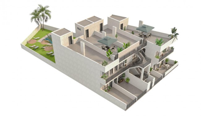 Nybyggnation - Radhus - Hondon de las Nieves - La Canalosa