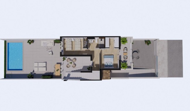 Nybyggnation - Radhus - Los Alcázares - Serena Golf