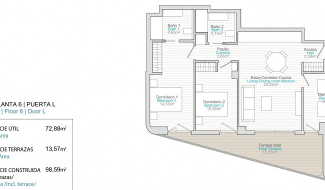 Nowa konstrukcja - Apartament - Villajoyosa - La Tellerola