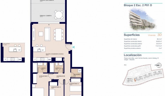 Nowa konstrukcja - Apartament - Denia - Playa de La Almadraba