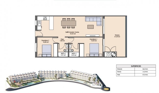 Nowa konstrukcja - Apartament - Finestrat - Balcon de finestrat