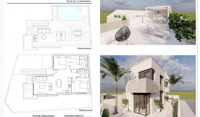 New Build - Bungalow - Pilar de La Horadada - Zona Pueblo