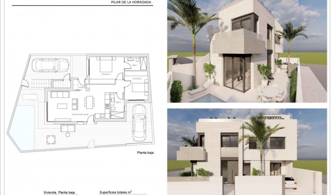New Build - Bungalow - Pilar de La Horadada - Zona Pueblo