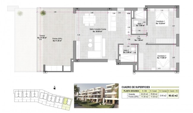 Nowa konstrukcja - Apartament - Alhama de Murcia - Condado de Alhama