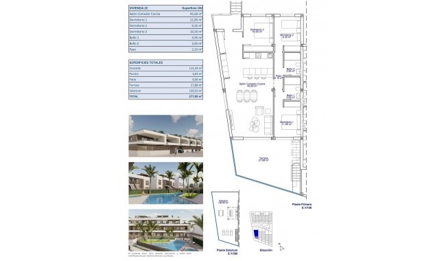 Nybygg - Bungalow - Pilar de La Horadada - Zona Pueblo