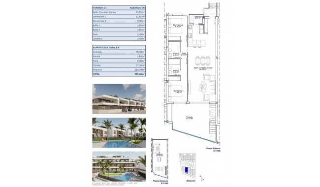 Nueva construcción  - Bungalow - Pilar de La Horadada - Zona Pueblo