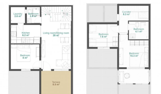 Begagnad - Radhus - Orihuela - Urbanización Perla del Mar