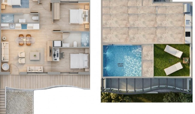 New Build - Bungalow - Pilar de La Horadada - Parques de Andromeda