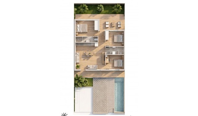New Build - Bungalow - Pilar de La Horadada - Parques de Andromeda