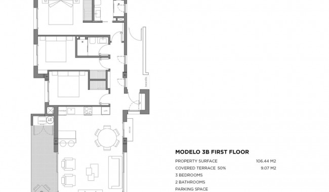 New Build - Apartment - Los Alcázares - Parque Diana