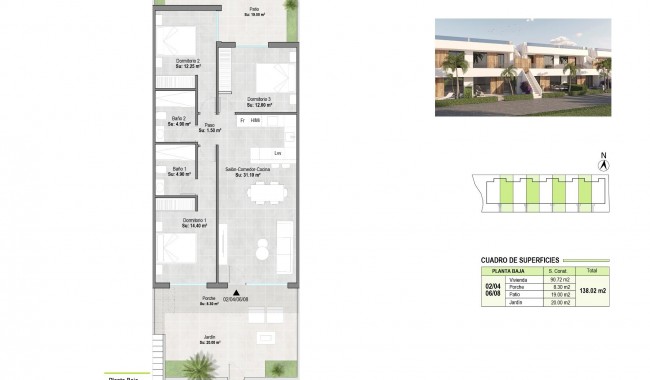 Nybygg - Bungalow - Alhama de Murcia - Condado de Alhama