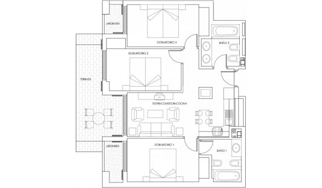 Nowa konstrukcja - Apartament - Vera - Puerto del Rey