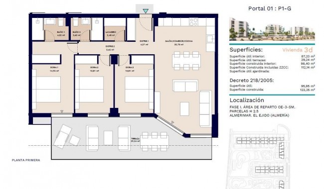 Nueva construcción  - Apartamento - Almerimar - 1ª Linea De Playa