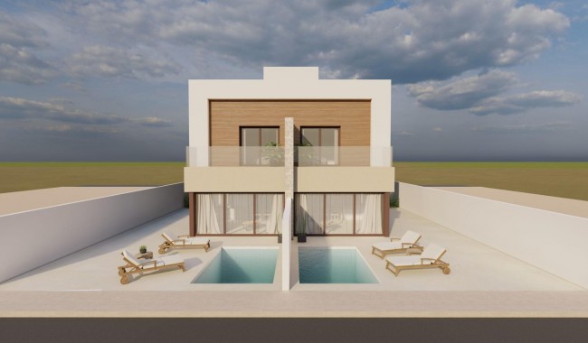 Nybygg - Quatro hus - San Javier - pueblo