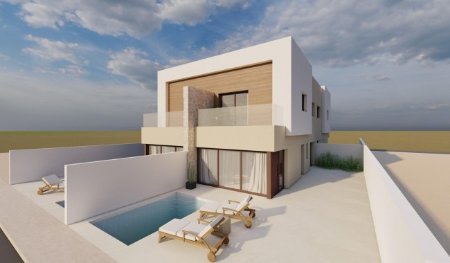 Nybygg - Quatro hus - San Javier - pueblo
