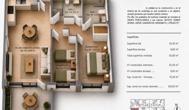 Nowa konstrukcja - Apartament - Villajoyosa - Cala de Finestrat