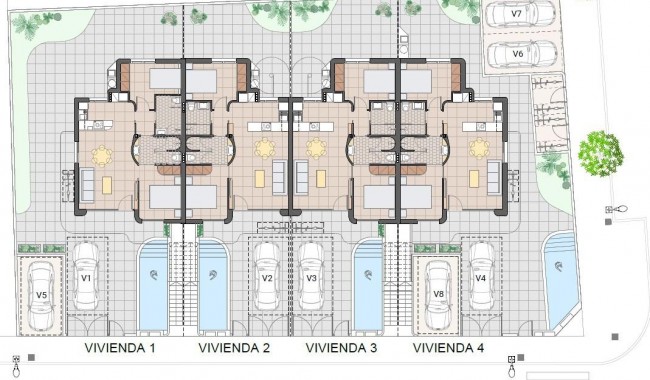 Nybyggnation - Bungalow - Pilar de La Horadada - Zona Pueblo