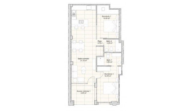 New Build - Apartment - San Javier - pueblo